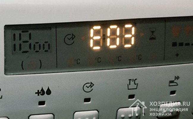 Код неполадки E03 на дисплее посудомойки Bosch