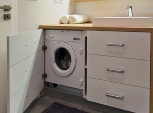 Как встроить встраиваемую стиральную машину: особенности, способы