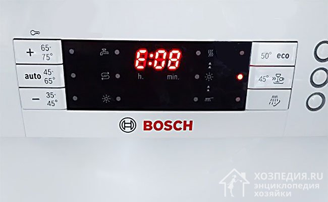 Ошибка <strong>E8</strong> в посудомойке фирмы Bosch, сообщающая о том, что за отведенный промежуток времени вода не набралась