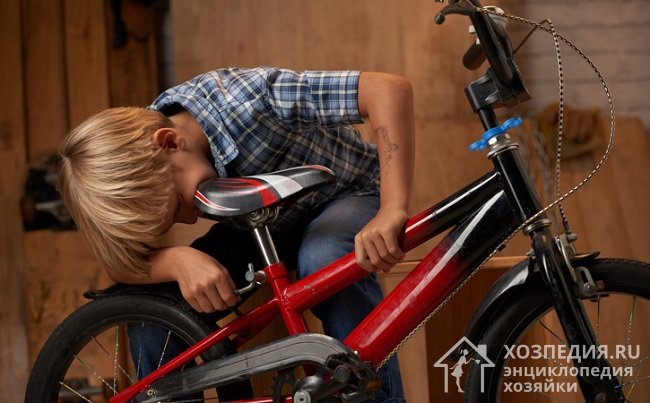 Как хранить велосипед, знают даже дети