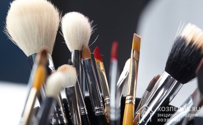 Кисти для макияжа являются благоприятной средой для развития бактерий и инфекции