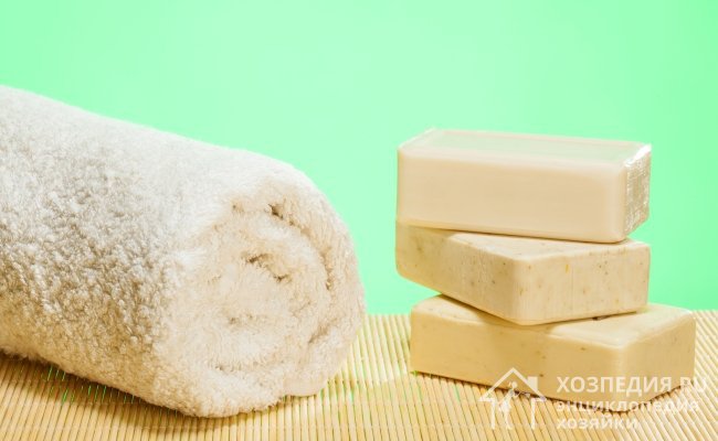 Хозяйственное мыло – эффективное средство в борьбе с пятнами