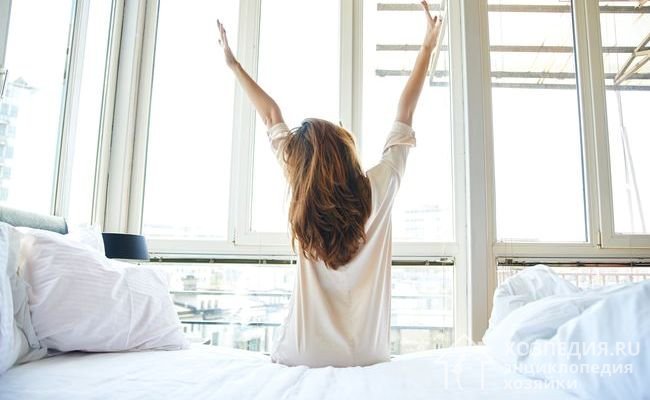 Чистое постельное белье дарит ощущение чистоты и способствует здоровому сну
