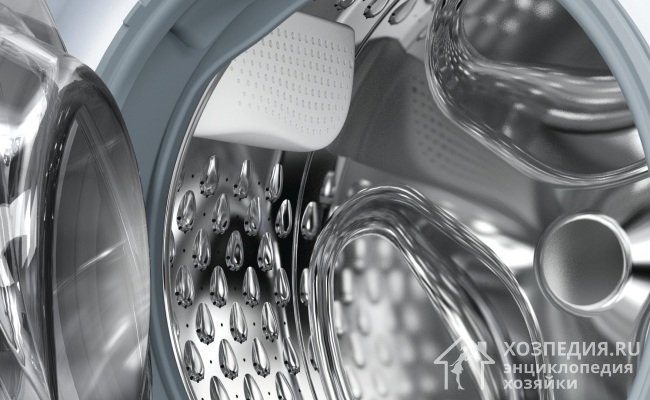 Особое строение барабана в современных машинках фирмы Bosch позволяет чередовать бережную стирку с режимом активного устранения пятен