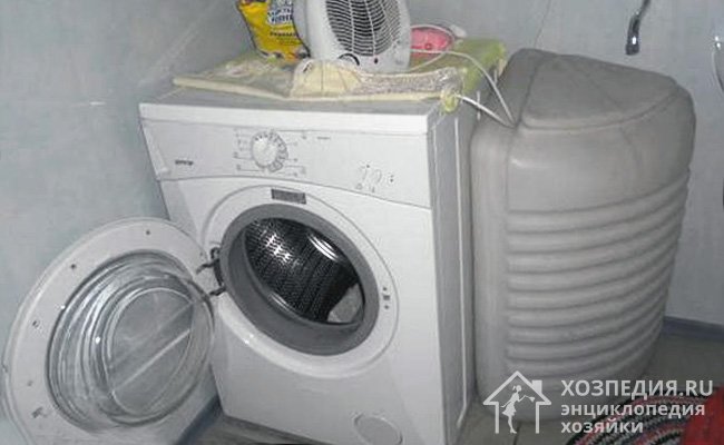 Модель стиральной машины с баком для воды