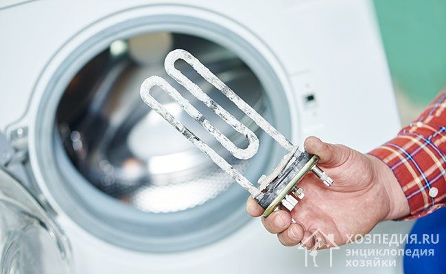 Поломка нагревательного элемента – распространенная неисправность стиральных машин